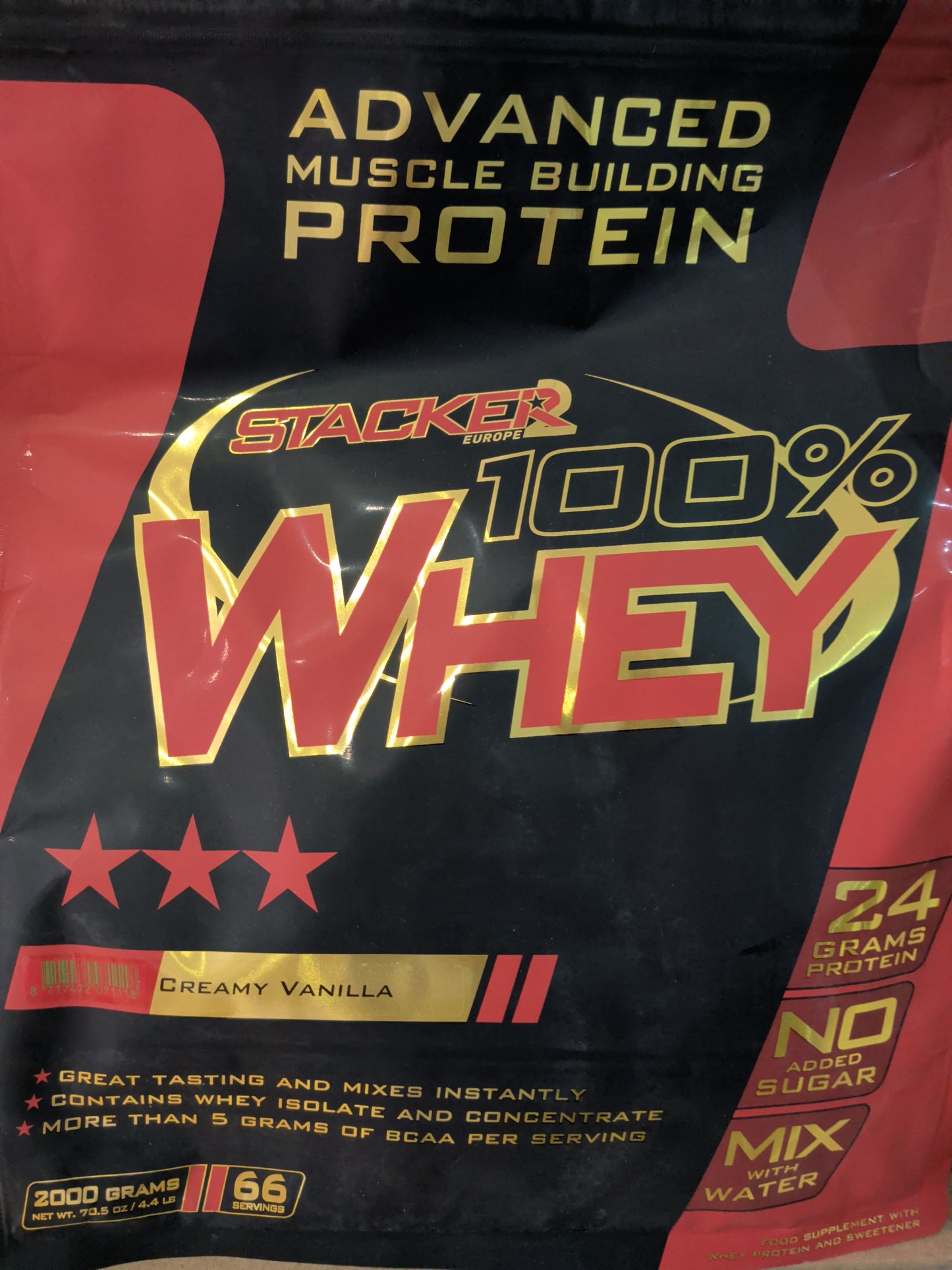 Stacker 100% whey isolate